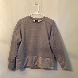 Nike Dri-Fit gray just do it workout crewneck.  A1